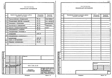Альбом 5 Спецификации оборудования      