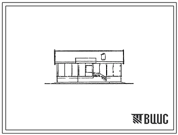 Типовой проект 181-115-84 Одноэтажный жилой дом на 1 квартиру типа 3Б. Для строительства в 1В и 2В климатических подрайонах