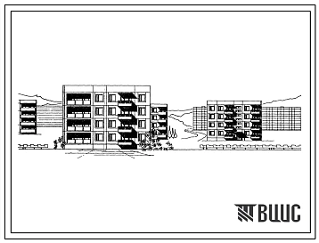 Типовой проект 135-063с/1 Четырехэтажная блок-секция торцовая левая на 12 квартир (однокомнатных 1Б-4; трехкомнатных 3Б-4; четырехкомнатных 4Б-4).