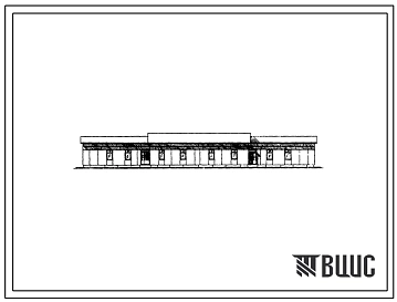 Типовой проект 183-211-7 Одноэтажный двухквартирный жилой дом с шестикомнатными квартирами (из крупных блоков). Для строительства в IVА климатическом подрайоне Туркменской ССР.