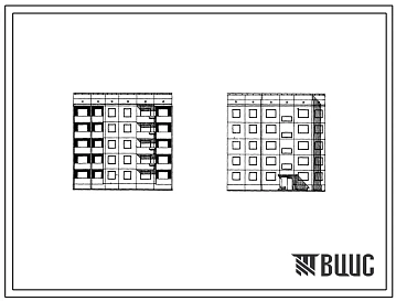 Типовой проект 94-08 Пятиэтажная крупнопанельная рядовая правая 2Б-3А-3Б блок-секция на 15 квартир. Для строительства во 2 и 3 строительно-климатических зонах, в районах Украинской ССР с обычными геологическими условиями, с просадочными грунтами и с подра