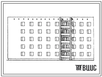 Типовой проект 86-09/1 Блок-секция 5-этажная 25-квартирная 1А.2Б.3А - 3Б.5А