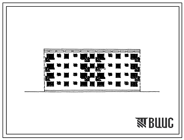Типовой проект 77-040СП/1 Блок-секция четырехэтажного дома на 16 квартир (3А.3Б-3Б.3А).