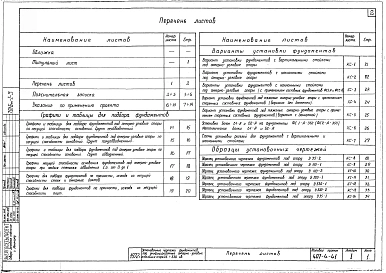 Альбом 1 Пояснительная записка. Указания по применению проекта. Варианты установки фундаментов. Образцы установочных чертежей.