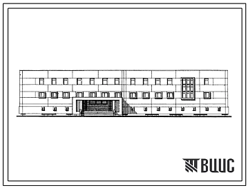 Типовой проект 272-31-79см Общественный центр поселка (в конструкциях серии ИИС-04) типа IIIC. Блок II.