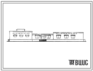 Типовой проект 284-4-76с Баня на 20 мест с прачечной самообслуживания на 125 кг сухого белья в смену и комплексным приемным пунктом на 5 рабочих мест. Для строительства в 4А и 4Г климатических подрайонах сейсмичностью 7, 8 и 9 баллов