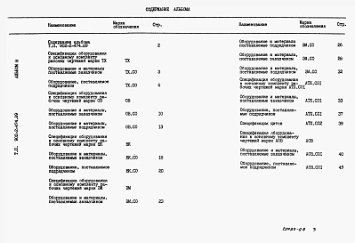 Альбом 8 Спецификации оборудования.
