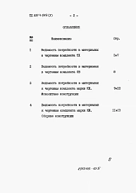Альбом 5 Ведомости потребности в материалах.