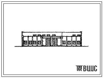 Типовой проект 52953-84 (04-80-КК) Столовая солдатская двухсменная на 750/1500 мест/обедов    со стенами из кирпича и внутренним каркасом серии ИИ-04