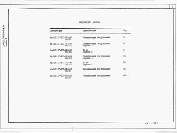Альбом 3 Спецификации оборудования