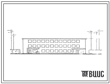 Типовой проект 416-1-26 Заводоуправление лесопильно-деревообрабатывающих предприятий на 50 человек.