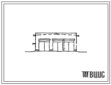Типовой проект 21861-74.83 (13-63-КП) Эксплуатационный гараж на 5 автомобилей (стены панельные)