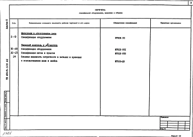Альбом 2 Спецификация оборудования.