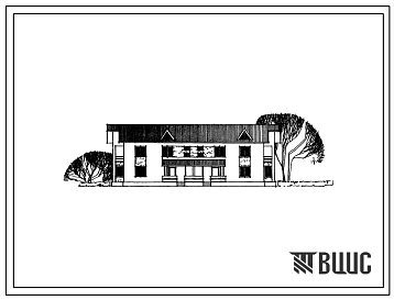 Типовой проект 144-24-101/1 Двухэтажный жилой дом на 2 пятикомнатные квартиры в двух уровнях для индивидуальных застройщиков. Для строительства во 2 и 3 климатических районах (северо-центральных районов Украинской ССР)