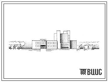 Типовой проект 264-12-147 Сельский дом культуры со зрительным залом на 300 мест. Для строительства во 2 и 3 климатических районах.