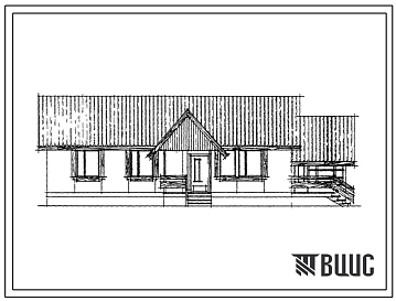 Типовой проект 181-209-23 Одноэтажный одноквартирный жилой дом с четырехкомнатной квартирой. Для индивидуальных застройщиков.