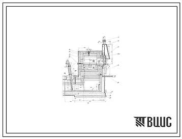 Проект Н4593 Печь термическая камерная, размерами пода 0,812х1,16 м на мазуте, с отводом дыма в боров