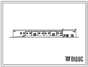 Типовой проект 807-29-9.83 Неотапливаемый склад в блоке с гаражом базы «Зооветснаб» с товарооборотом до 3 млн.рублей в год (стены кирпичные).