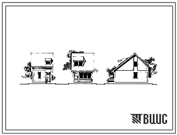 Типовой проект 185-000-77с Мансардный трехкомнатный летний садовый домик (планировочный вариант – 1). Для строительства во 2В, 3Б, 3В и 4Г климатических подрайонах Армянской ССР сейсмичностью 7, 8 и 9 баллов
