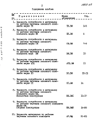 Альбом 10 Ведомость потребности в материалах