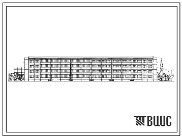 Типовой проект 1Уз-500ТСП-2/1 Четырехэтажный шестисекционный дом на 56 квартир (однокомнатных 1Б-16; двухкомнатных 2Б-24; трехкомнатных 3Б-16).