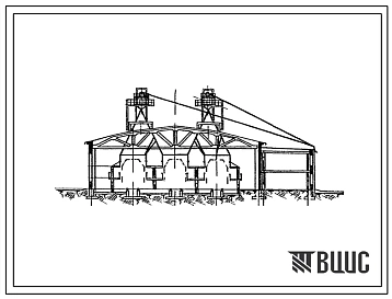 Типовой проект 501-65 Депо экипировки и технического осмотра локомотивов в пунктах оборота. Депо для обслуживания 100 односекционных электровозов или тепловозов в сутки.