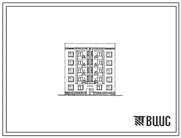 Типовой проект 70-072с.85 5-этажная 15-квартирная торцевая левая блок-секция 3Б-1Б-2Б. Для строительства в 3В климатическом подрайоне Казахской ССР сейсмичностью 9 баллов.