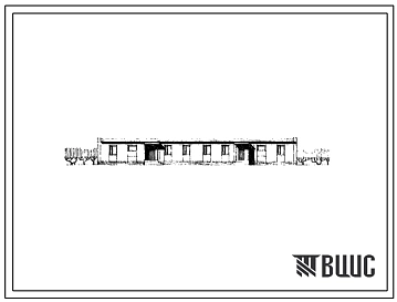 Типовой проект 183-211-23/1 Одноэтажный дом на 2 шестикомнатные квартиры. Для строительства в 4А и 4Г климатических подрайонах Туркменской ССР