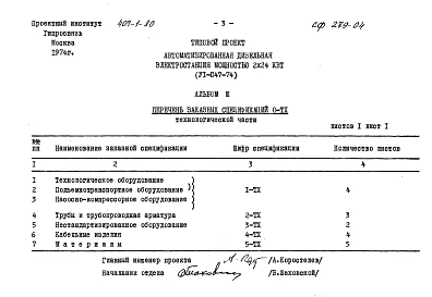 Альбом 3 Заказные спецификации