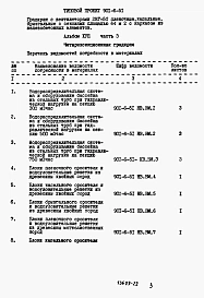 Альбом 17 Часть 3 Ведомости потребности в материалах для четырехсекционной градирни