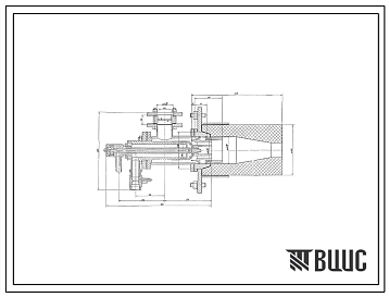 Проект Н7093 Горелка газовая скоростная с воздушным охлаждением 3СВ-17-120