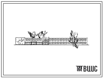 Типовой проект 222-1-272с Средняя школа на 10 классов (392 учащихся). Для строительства в IVБ и IVВ климатических подрайонах Азербайджанской ССР сйсмичностью 7 и 8 баллов.