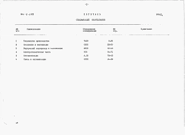 Альбом 4 Спецификации оборудования