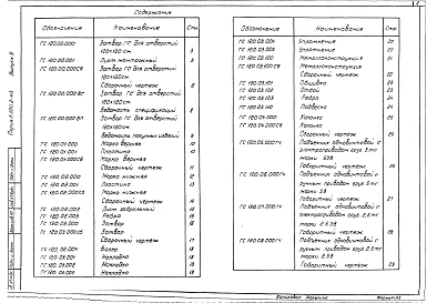 Выпуск 9 Рабочие чертежи затворов ГС 120-200, ГС 120-250, ГС 120-300