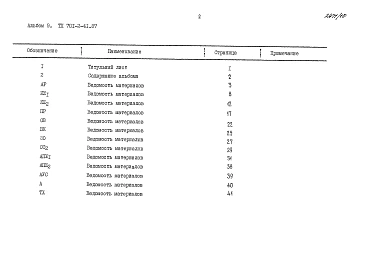 Альбом 9 Ведомости потребности в материалах