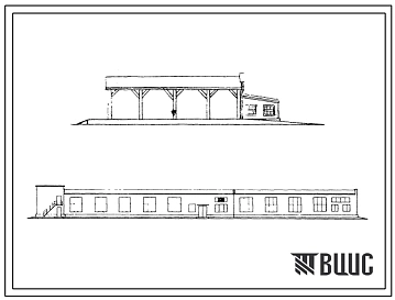 Типовой проект 411-2-35/71 Тарный цех со складом-навесом.