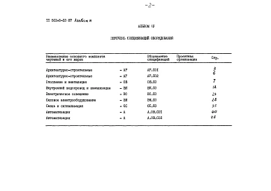 Альбом 4 Спецификации оборудования