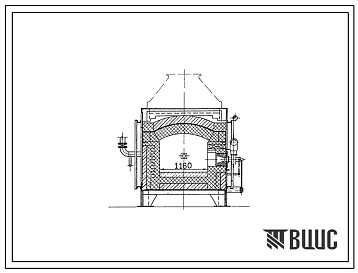 Типовой проект 406-9-270.83 Печь нагревательная щелевая размерами пода 1,2х0,6 м на газе среднего давления и мазуте