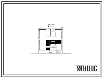 Типовой проект 143-126-32 Двухэтажный жилой дом из ячеистого бетона с четырехкомнатной квартирой в 2 уровнях.