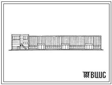 Типовой проект 409-15-56 Производственный корпус объединенного предприятия специализированных организаций с годовой программой 2 млн. руб. (в легких металлических конструкциях)