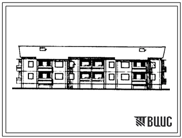 Типовой проект 111-94-69/1 Дом 2-этажный 2-секционный 12-квартирный крупнопанельный