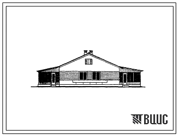 Типовой проект 184-52-96С Одноэтажный двухквартирный жилой дом с пятикомнатными квартирами.