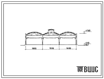 Типовой проект 416-7-32/70 Объединенное ремонтно-механическое и складское хозяйство в блокированном здании железнодорожного транспорта узкой колеи (в унифицированных строительных параметрах) на 400 условных капитальных ремонтов в год.