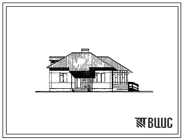 Типовой проект 181-25-8/1 Одноэтажный жилой дом на 1 квартиру с трехкомнатной квартирой типа 3А. Для строительства в 1В климатическом подрайоне, 2 и 3 климатических районах