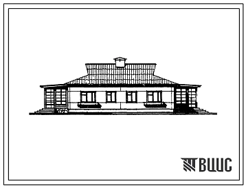 Типовой проект 181-25-11/1 Одноэтажный жилой дом на 2 квартиры с трехкомнатными квартирами типа 3Б. Для строительства в 1В климатическом подрайоне, 2 и 3 климатических районах