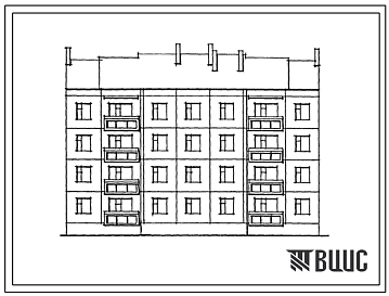 Типовой проект 192-012.88 Четырехэтажные блок-секция рядовая на 16 квартир. Для строительства в городах и поселках городского типа