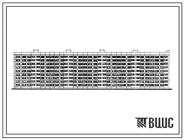 Типовой проект 1Лг-600-7 Девятиэтажный девятисекционный крупнопанельный жилой дом на 323 квартиры.