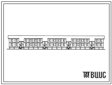 Типовой проект 161-115-182см.13.87 2-этажное общежитие секционного типа для рабочих и служащих на 88 человек деревянно-панельной конструкции. Для строительства в районах Тюменской области.