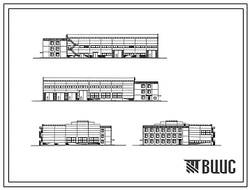 Типовой проект 409-14-72.88 Производственный корпус со вспомогательными помещениями базы технического обслуживания и ремонта 100 строительных машин (модульного типа)