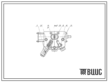 Шифр ЛВ-185.91.000 Распределитель с заглушками ЛВ-185.91.000